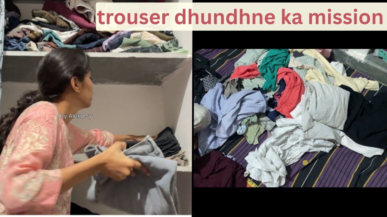 3 Minute ka Mission : Mere trouser kiski taag Mein Mila ? 😂” #Trouserhunt # familyvlog # Indian log