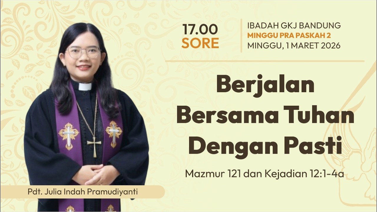 IBADAH MINGGU PRA PASKAH 2 - 1 MARET 2026 - SORE