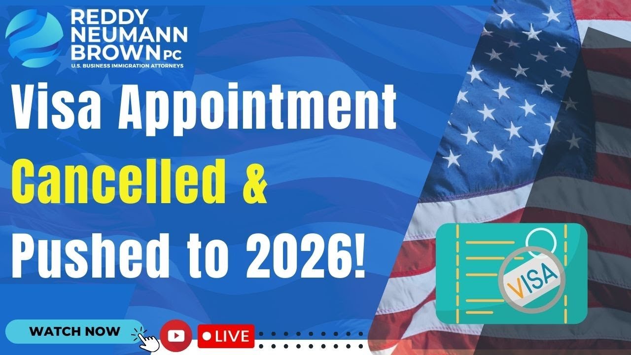 Запись на визовое собеседование отменена и перенесена на 2026 год!