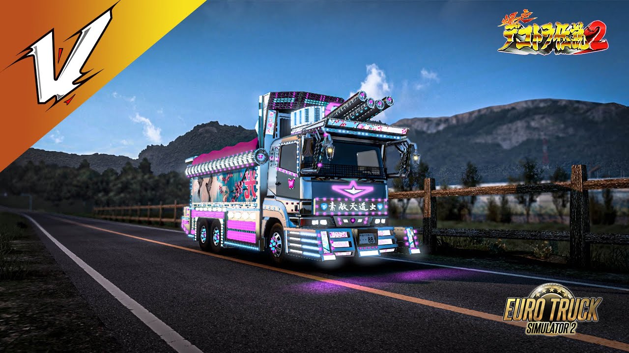 Bakusou Dekotora Densetsu in ETS2 | Cinematic Dekotora Shot