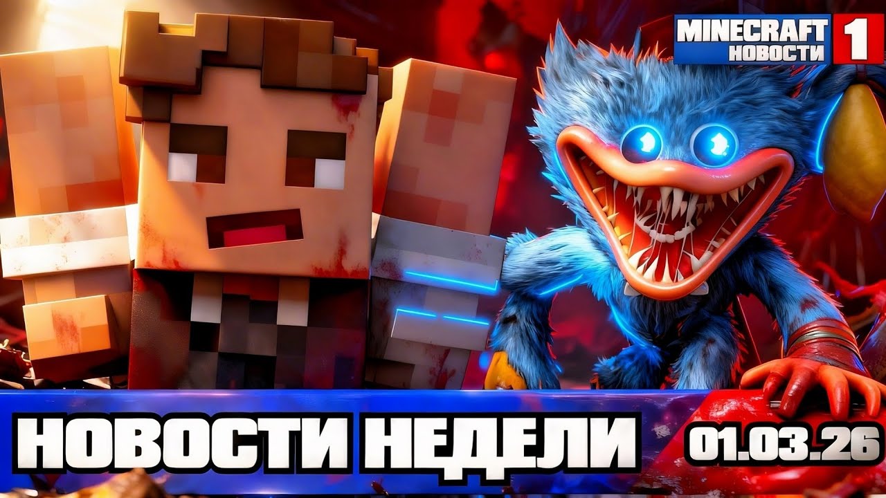 Разработчики Майнкрафта официально ДОБАВИЛИ ХАГГИ ВАГГИ В ИГРУ!