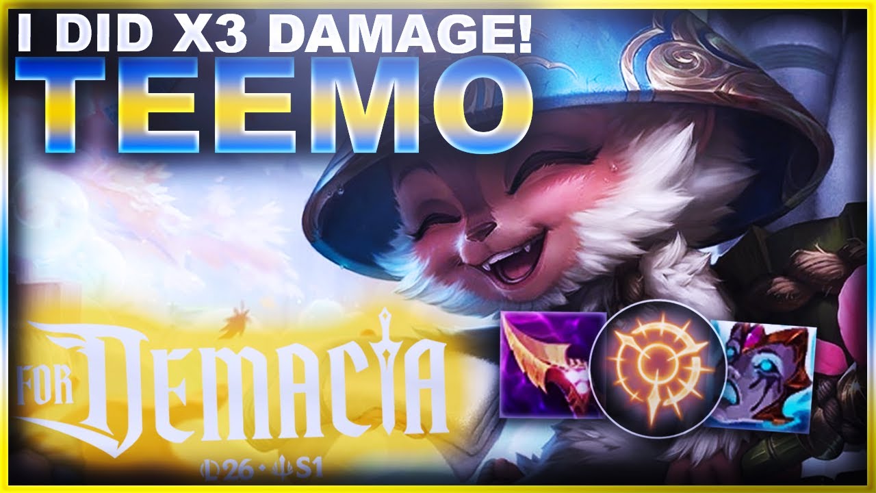 I DID 3 TIMES THE DMG OF MY OPPONENT! TEEMO! | League of Legends