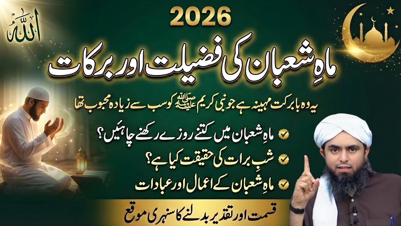 Maah-e-Shabaan Ki Fazilat & Barkat | Rozay, Shab-e-Barat Aur Aamal | Engineer Muhammad Ali Mirza