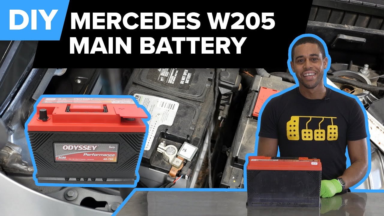 Mercedes-Benz W205 C300 Battery Replacement DIY (2012-2018 C250 & C350)