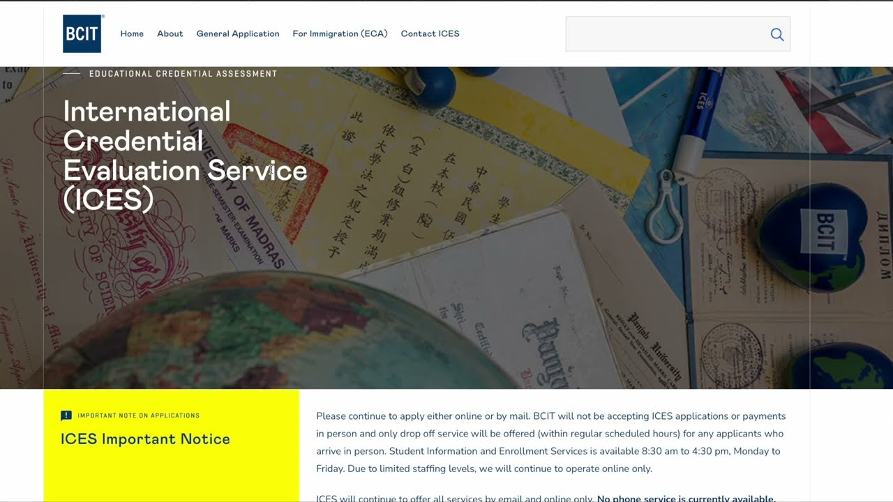 Educational Credential Assessment - How to Apply | ICES | ECA 2023