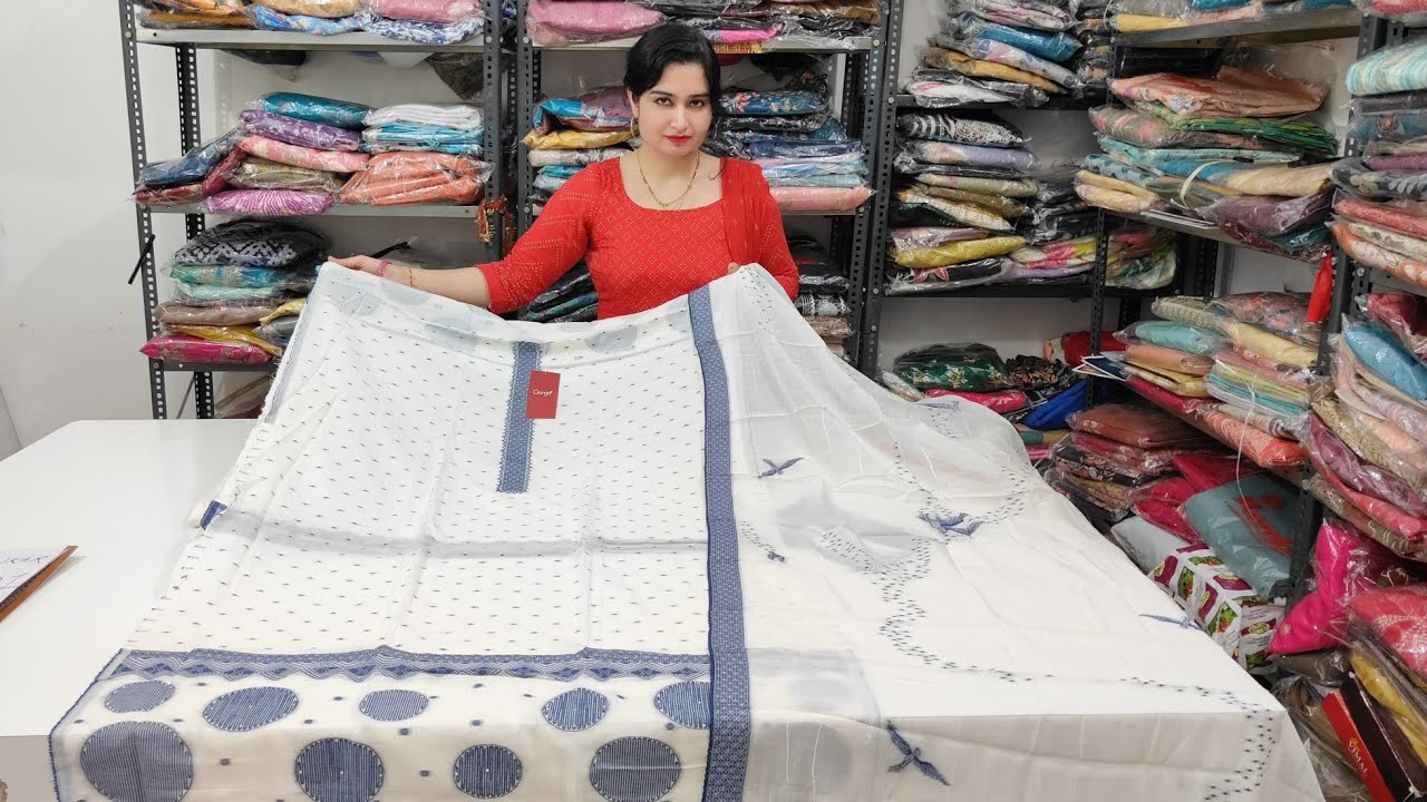 Ganga Brand के मल कॉटन Jackard पर latest Collection 🥳 @DesignerSuitsBySonika || February 13, 2026