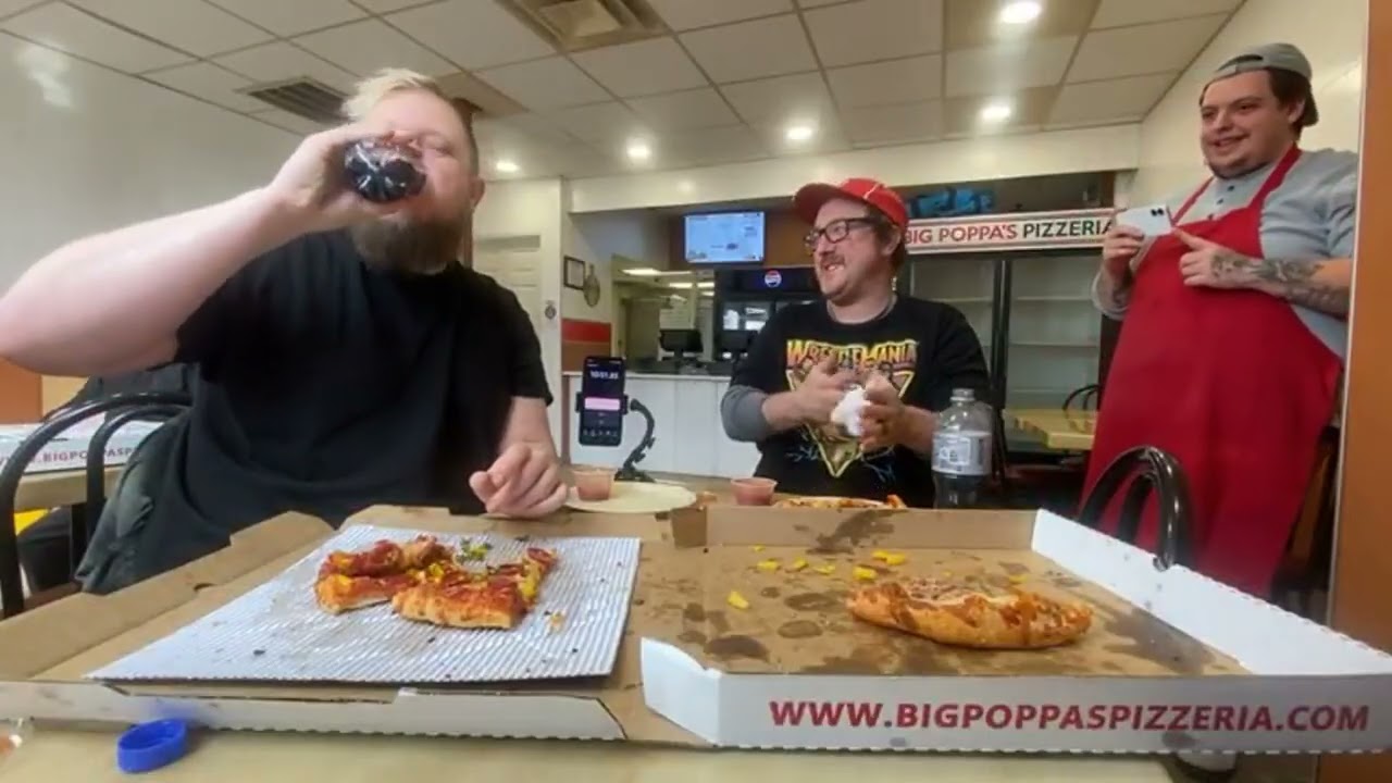 Can We Finish the Bigger Poppa Pizza Challenge? | Gut Check Bros (Holly, MI)