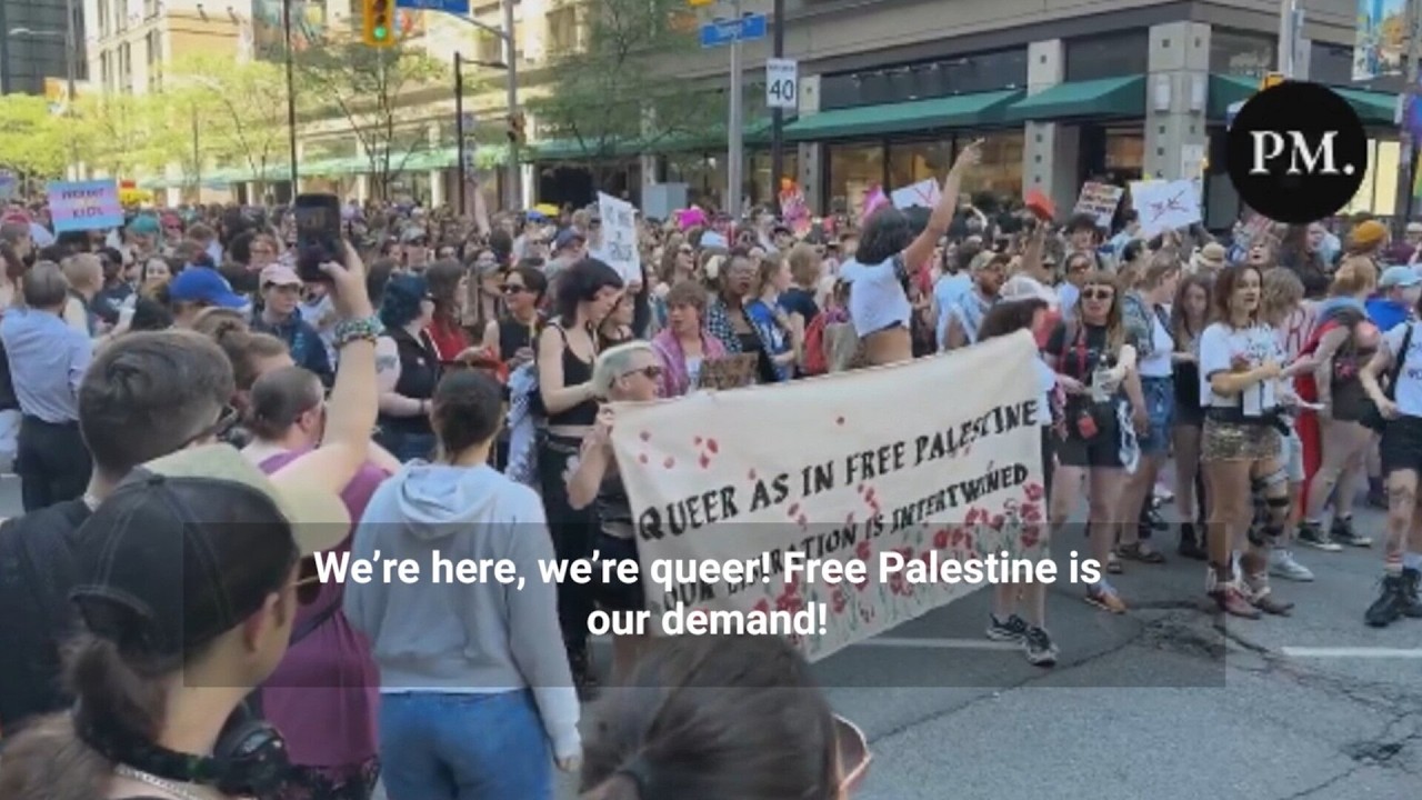 &lsquo;We&rsquo;re queer, free Palestine&rsquo;: Canadian Pride marchers' absurd cheer mocked