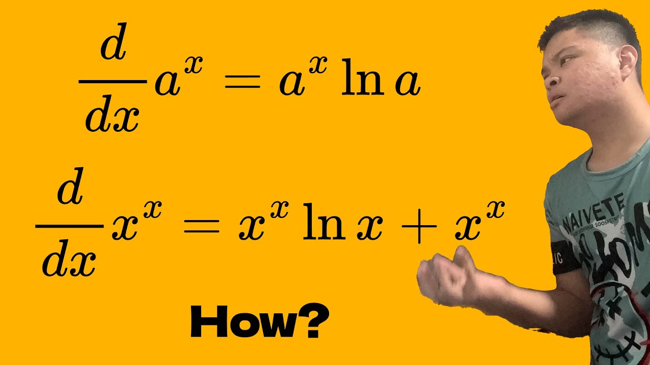 [A Math] Differentiating a^x and x^x? Huh? HOW?