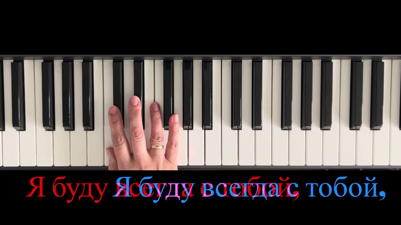 Я БУДУ ВСЕГДА С ТОБОЙ «караоке-пародия» с мелодией на фортепиано /для низкого мужского голоса/