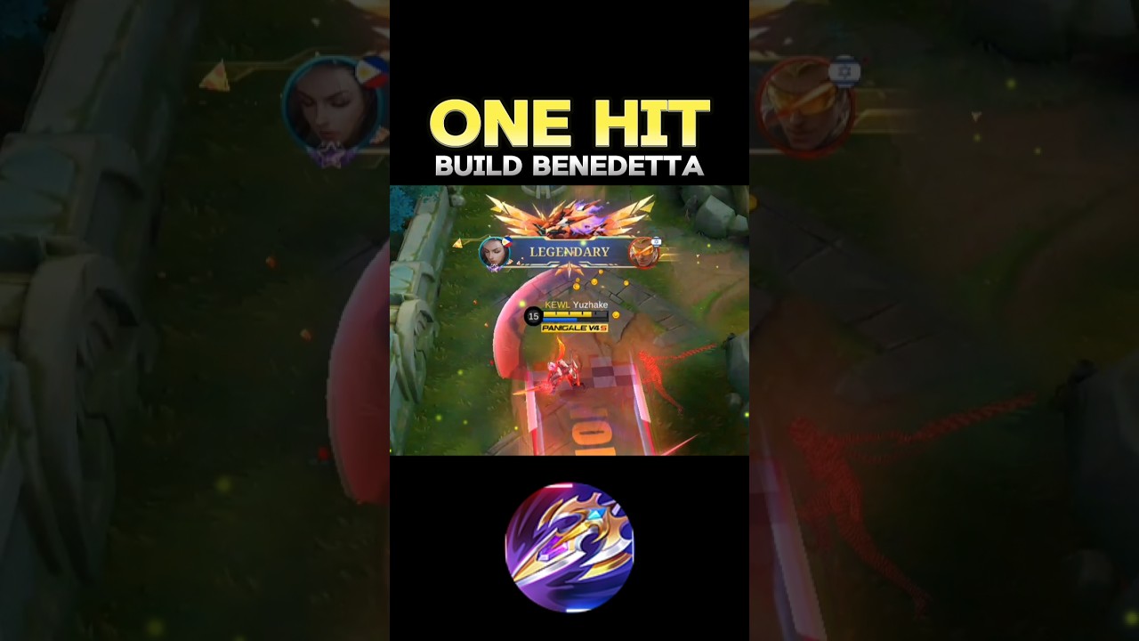 😱 WATCH THIS - BEST BENEDETTA 2024❓(ONE HIT) ~ MLBB 🔥 #mobilelegends #onehitbuild #benedetta #shorts