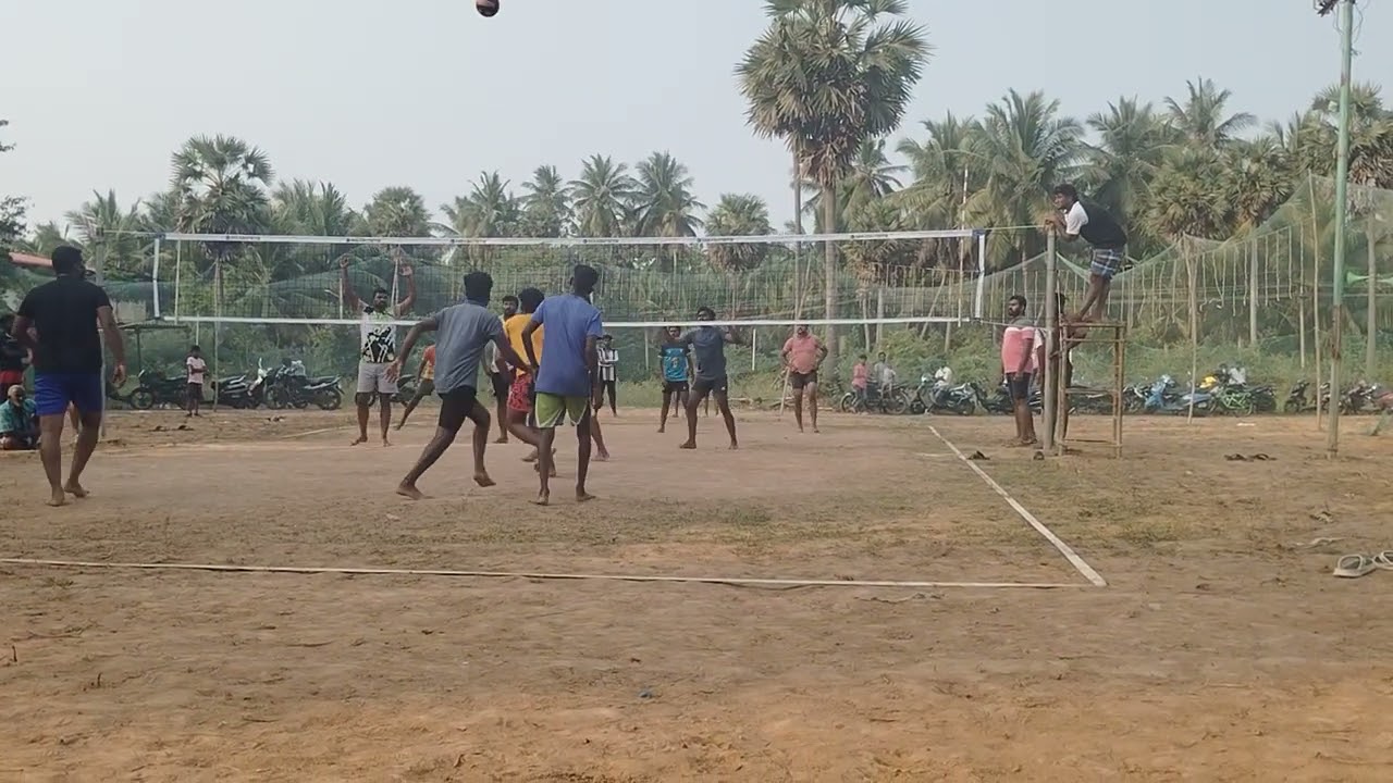 பொன் காடு -யில் நடைபெற்ற ஆட்டத்தில் குருவிக்கரம்பை vs தென்னங்குடி  🔥🔥🔥🏐🏐🏐