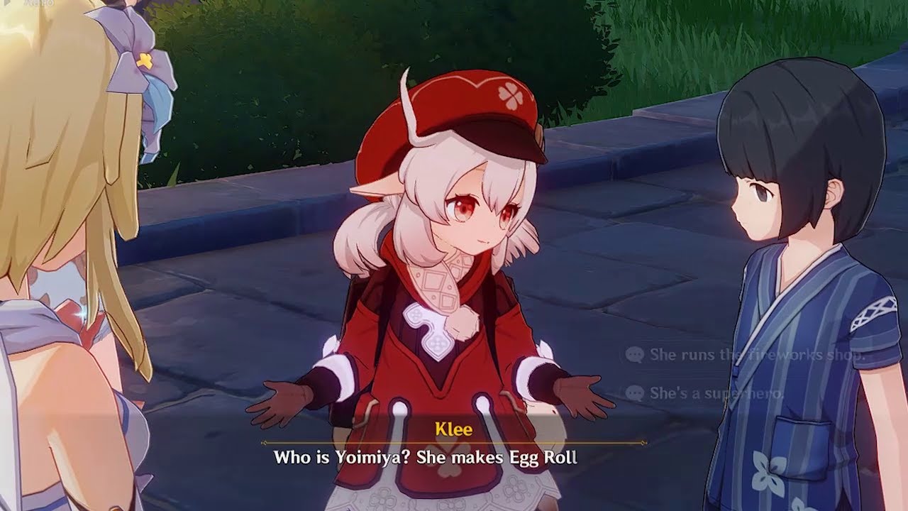 Klee Adorable Scene At Inazuma Festival - Genshin Impact