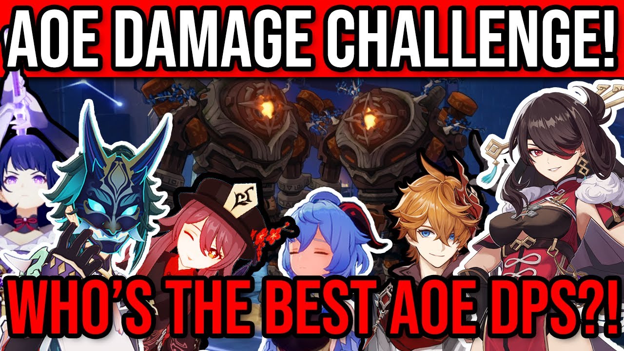 1,3 МИЛЛИОНА HP AOE-УРОНА! КТО ЛУЧШИЙ AOE-УРОН?! 17 популярных персонажей! Genshin Impact