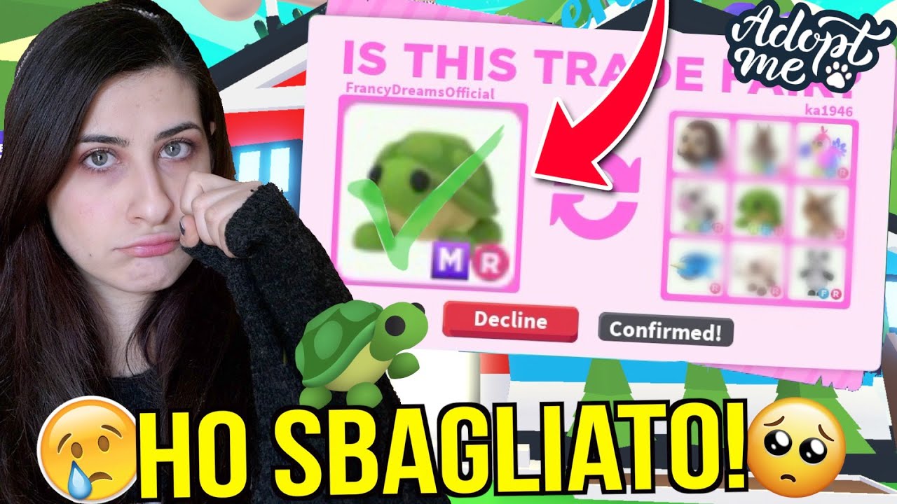 Scambio la MEGA TURTLE ma non dovevo ACCETTARE il TRADE 😭 Roblox ADOPT ME ITA By FrancyDreams