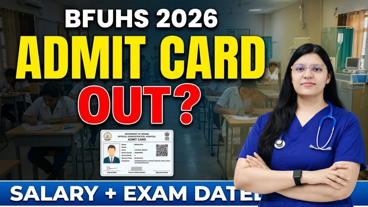 BFUHS Admit Card 2026 OUT | Staff Nurse 59 Posts Hall Ticket Download Link
