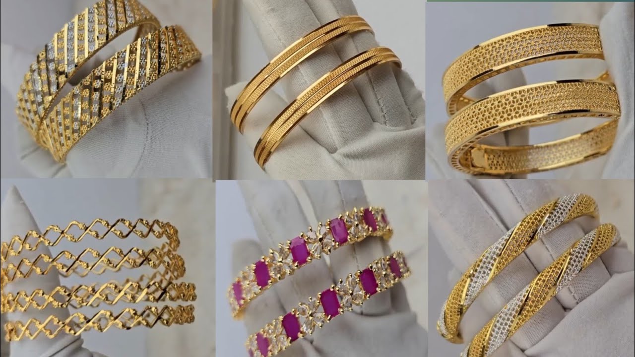 Latest Gold Bangles Design 2026 || 21K 22k Gold Bangles Designs || Stylish Bangles Kangan Chori Set&deg;
