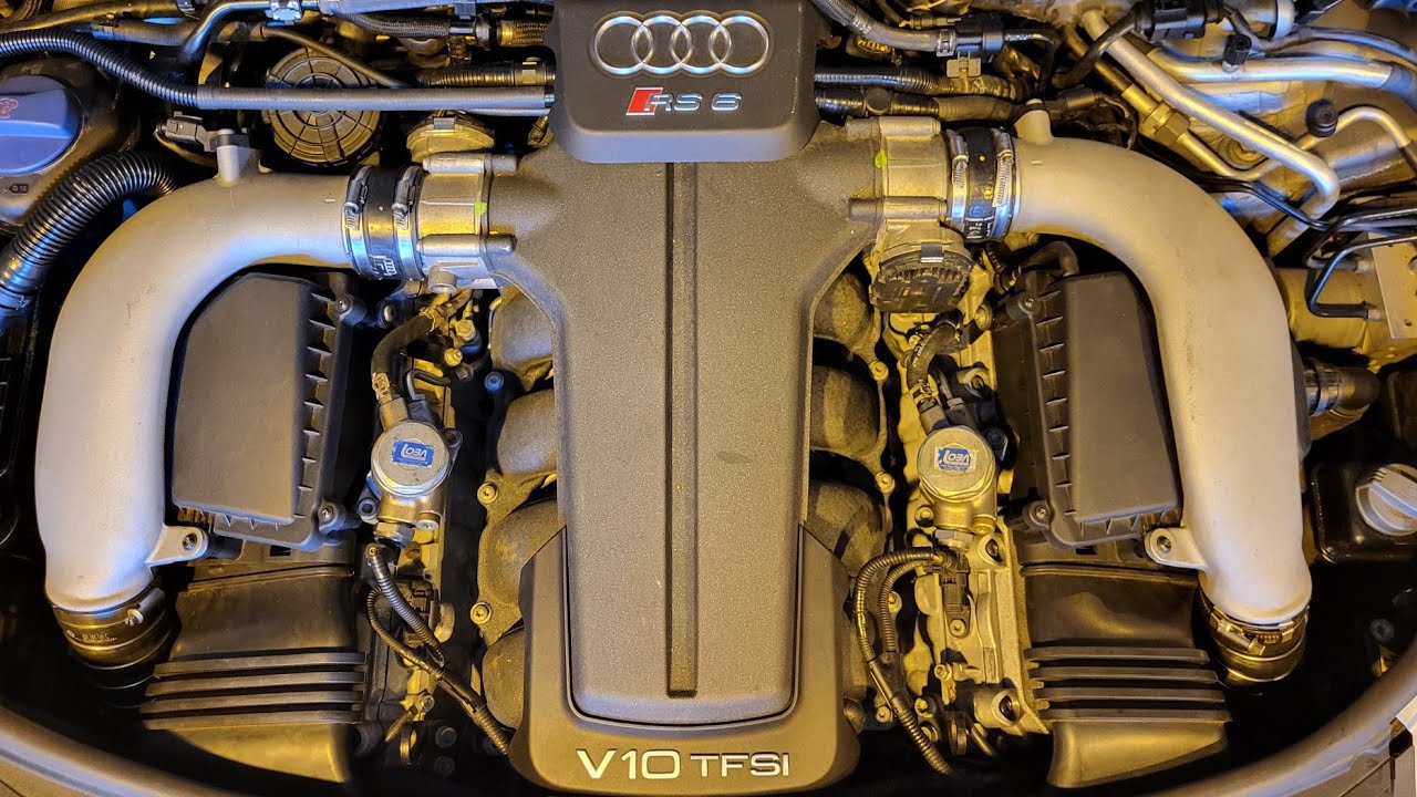 DÉPOSE MOTEUR POUR UN DEMARREUR AUDI RS6 V10