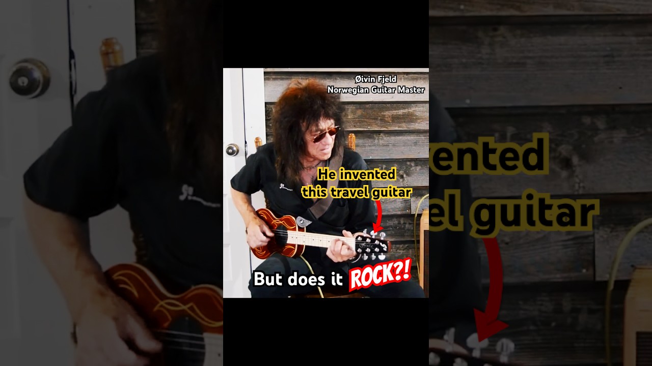 &Oslash;ivin Fjeld plays the G-Sharp OF-1 travel guitar which he invented! #guitar #guitarist #travelguitar