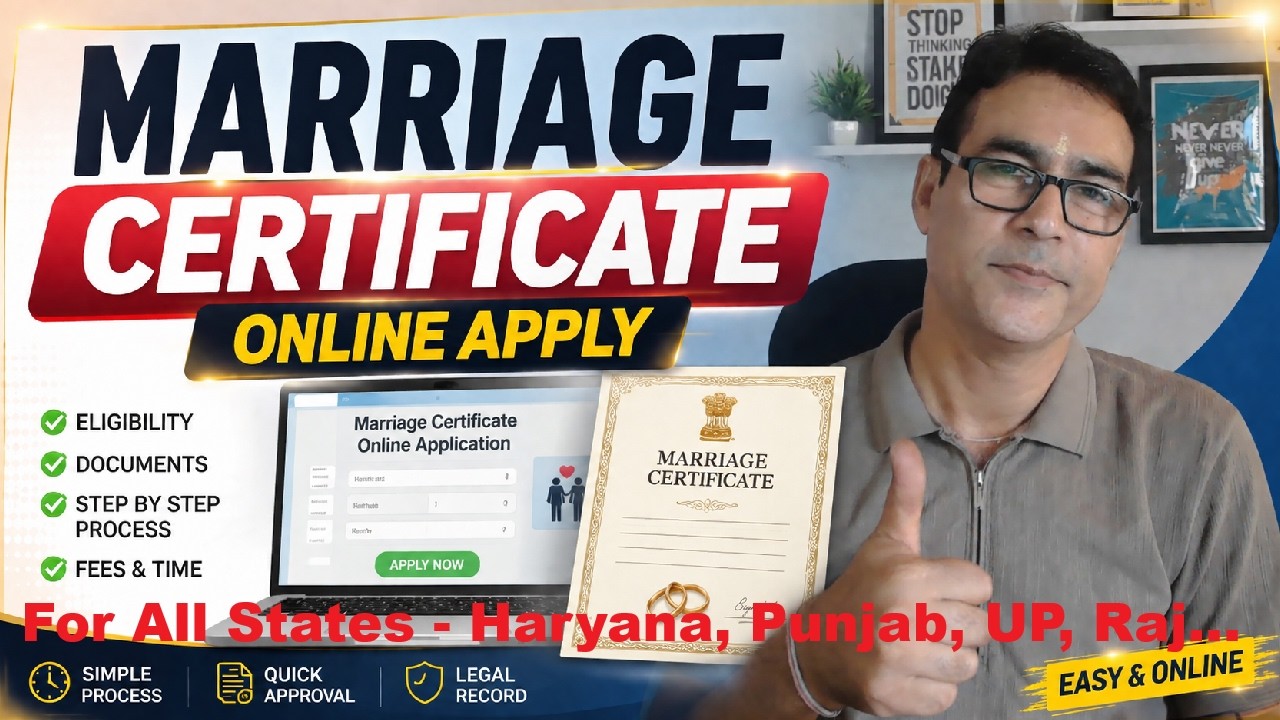 Marriage Certificate Online Apply 2026 | How to get a Marriage Certificate
