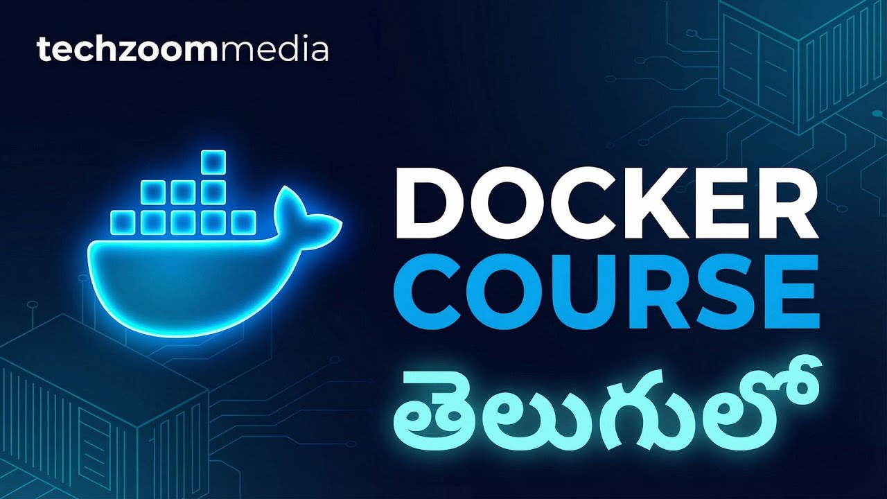 Docker Full Course in Telugu | Docker Fundamentals | React.js with Docker | TechZoomMedia | TZM