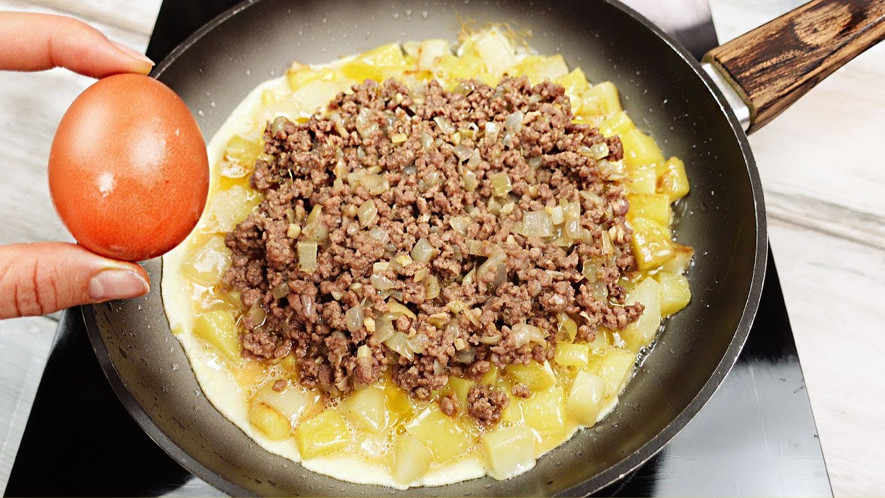 Рецепт картофеля и фарша! Быстро, сочно и очень вкусно! Ты полюбишь это!