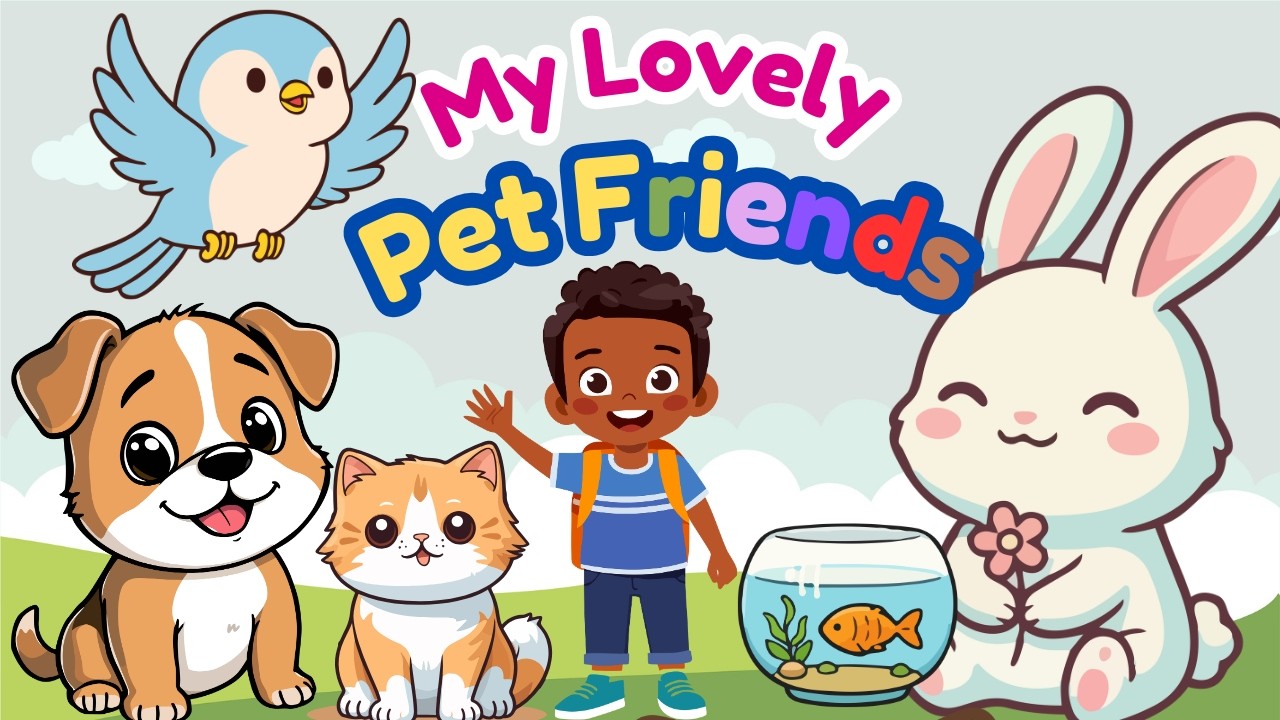 My Lovely Pet Friends 🐶🐱🐰 | Pet Animals Song for Kids | Nursery Rhyme@KidCastle-fun