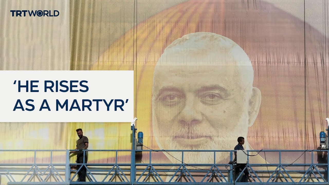 Palestinians remember assassinated Hamas political bureau chief Ismail Haniyeh