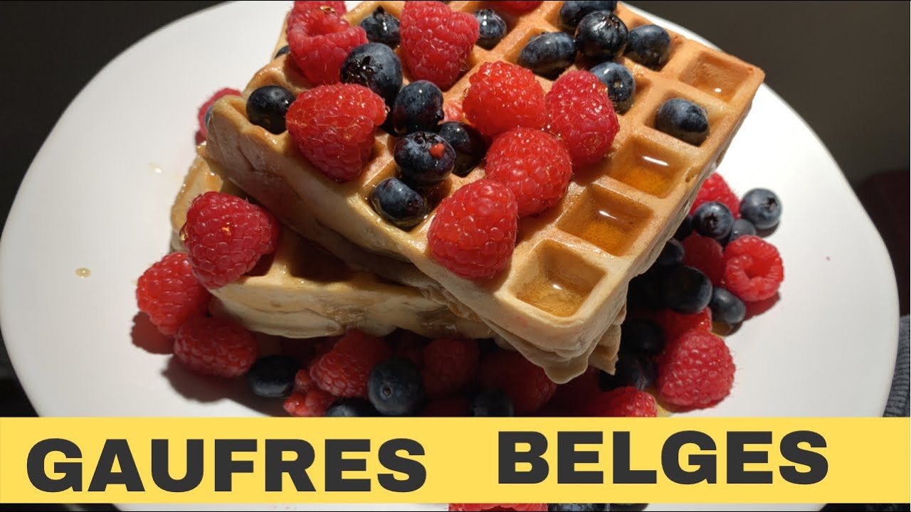 RECETTE DES GAUFRES 🧇  BELGES, facile et rapide#recettedujour #recettesimpleetrapide #