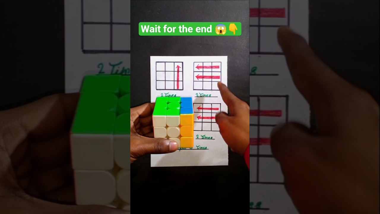😱 Rubik&rsquo;s Cube Magic Trick! | Solve in 5 Steps #shorts #shortsfeed #trending