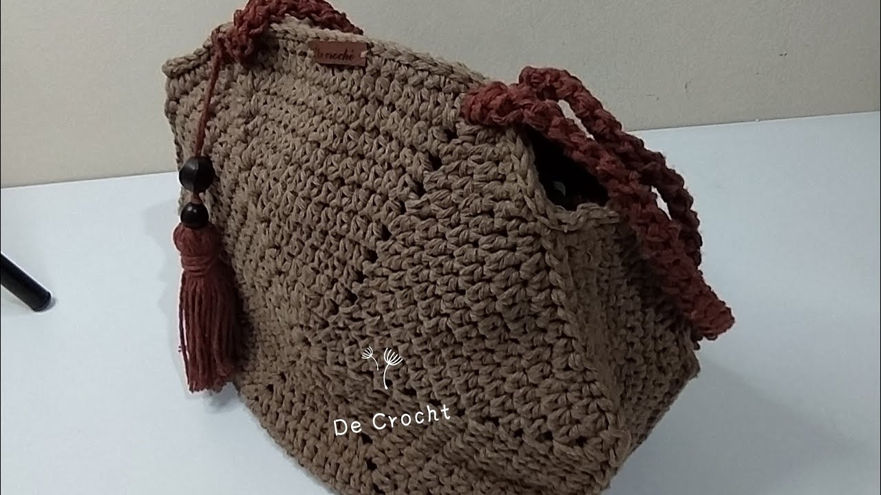Lado de bolsa hexagonal com apenas uma costura muito fácil