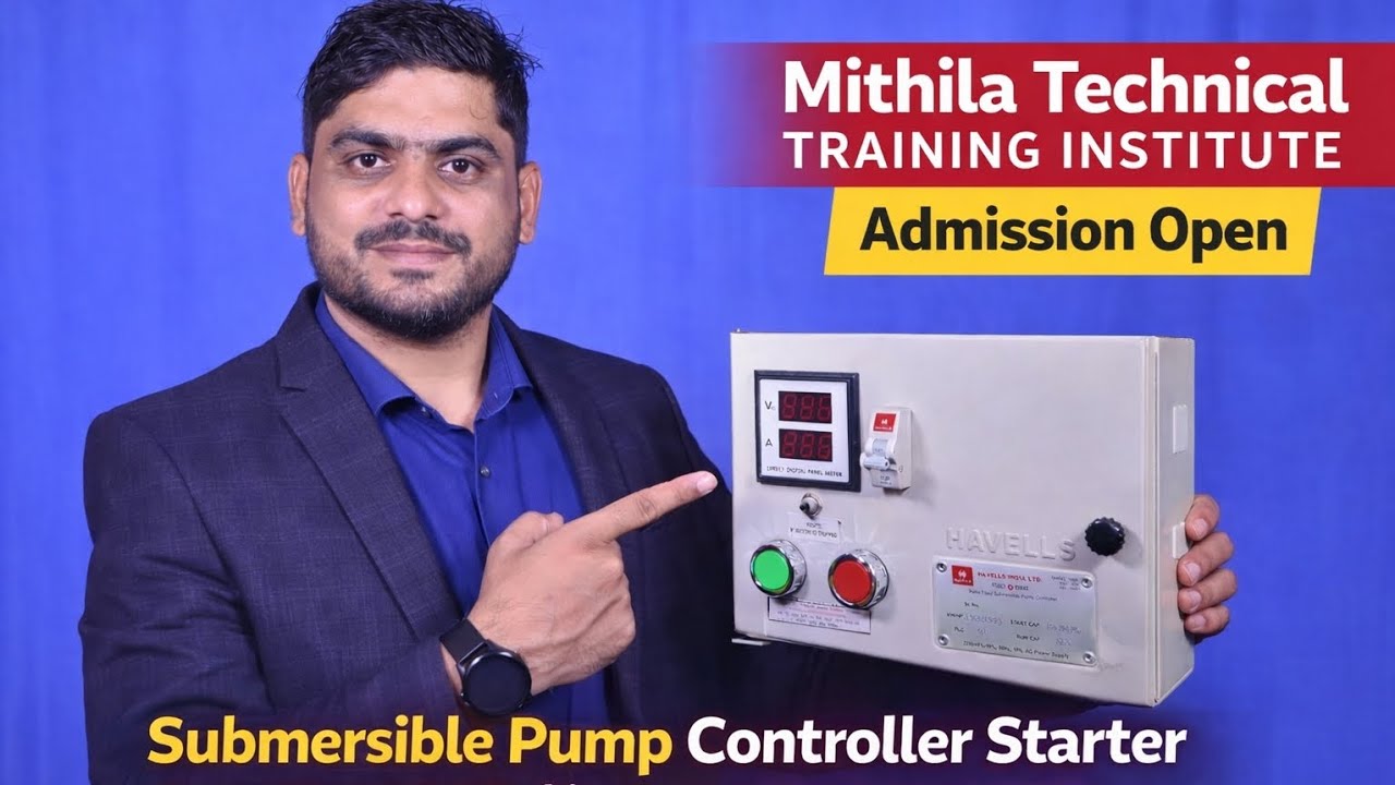 Submersible Pump Controller Starter Parts Name & Working | Complete Panel Explanation in Hindi 