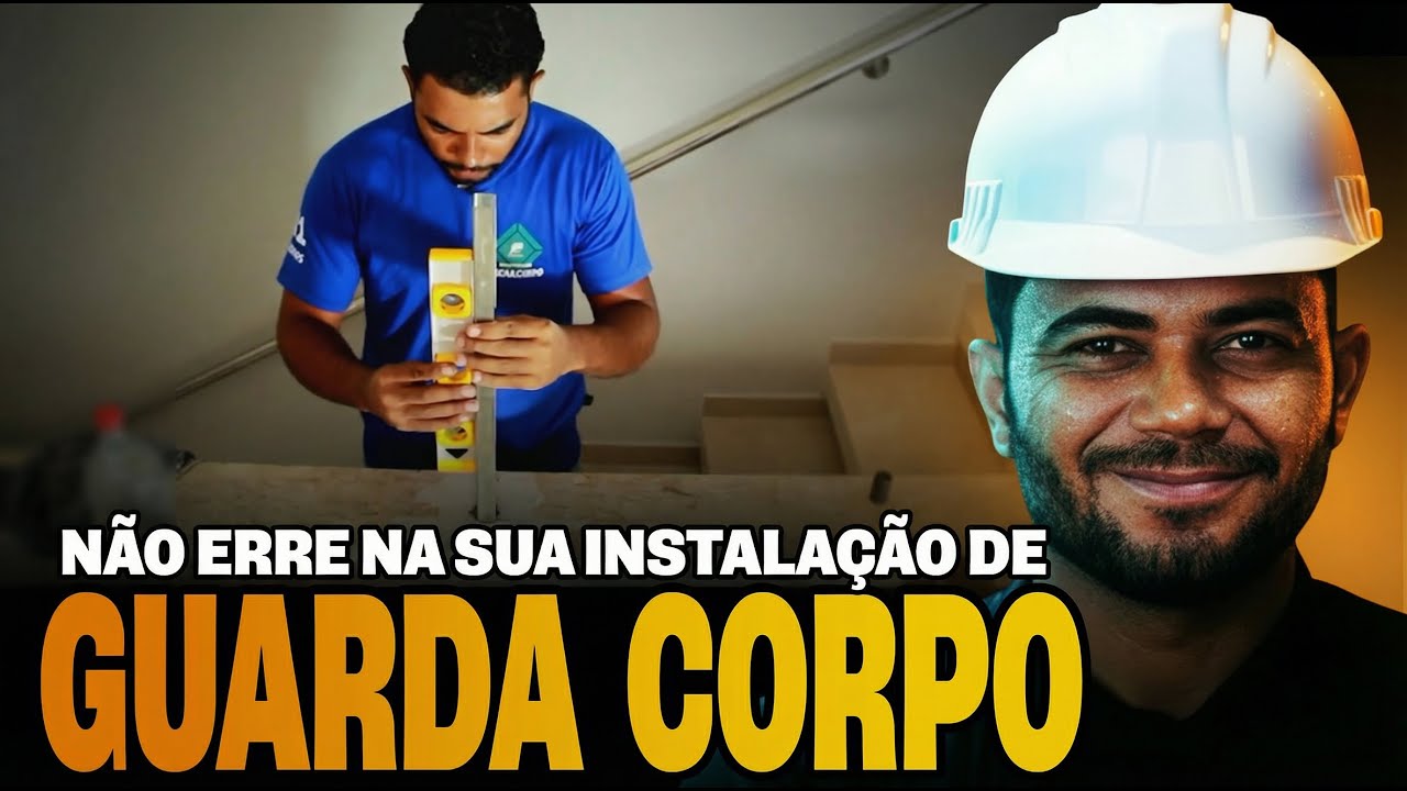 REVELADO! MÉTODO FÁCIL DE INSTALAR PONTALETE DE GUARDA CORPO DE VIDRO