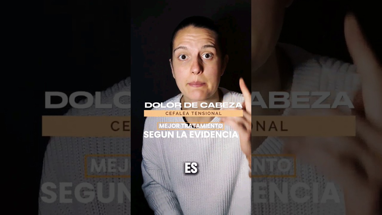 DOLOR DE CABEZA: CEFALEA TENSIONAL #fisioterapia