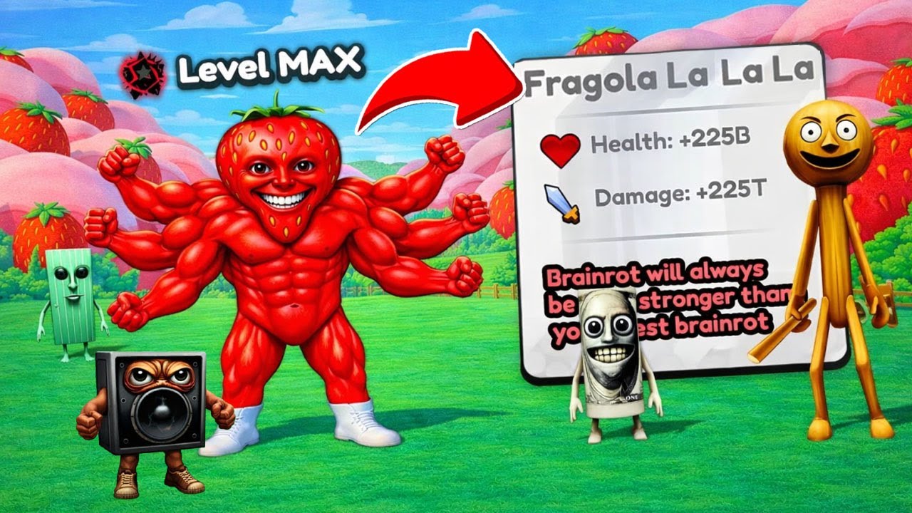 Fragola La La La, Aldarnan Perkantan, Boxo Malino и Man Man Man Sahur в 42 обнове Brainrot Evolution