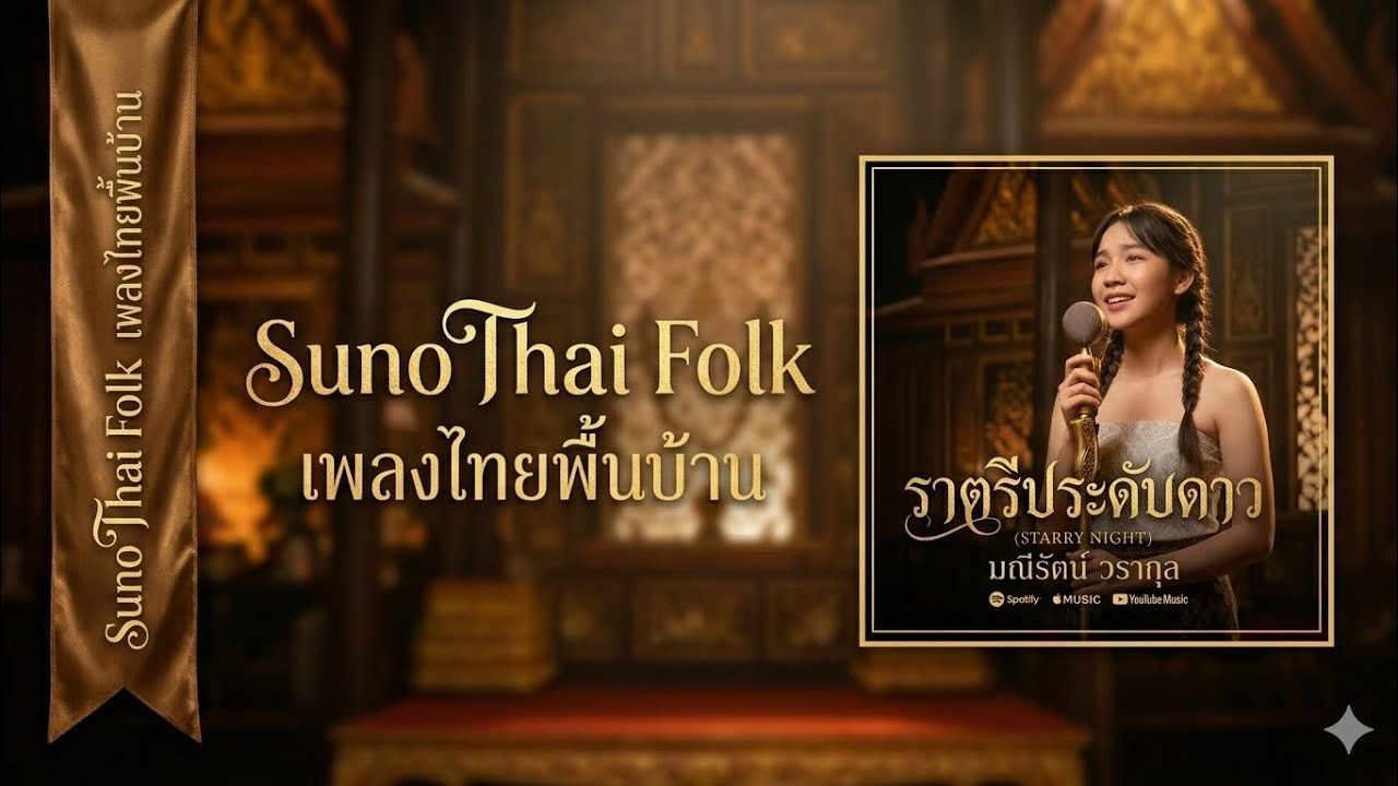 🎶[ราตรีประดับดาว – บทเพลงครวญรักใต้อุทรแสงจันทร์]🎶 - มณีรัตน์ วรากุล | Thai 【Official】