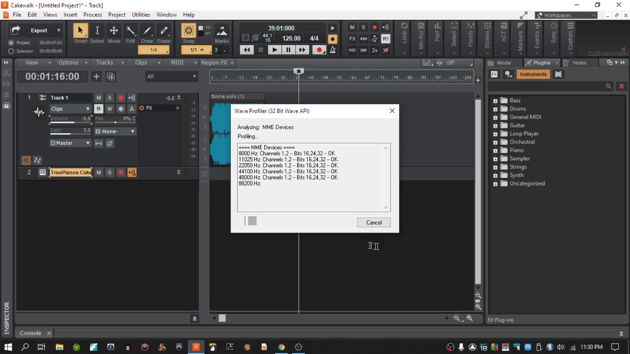 Setting up sound card to use in Cakewalk