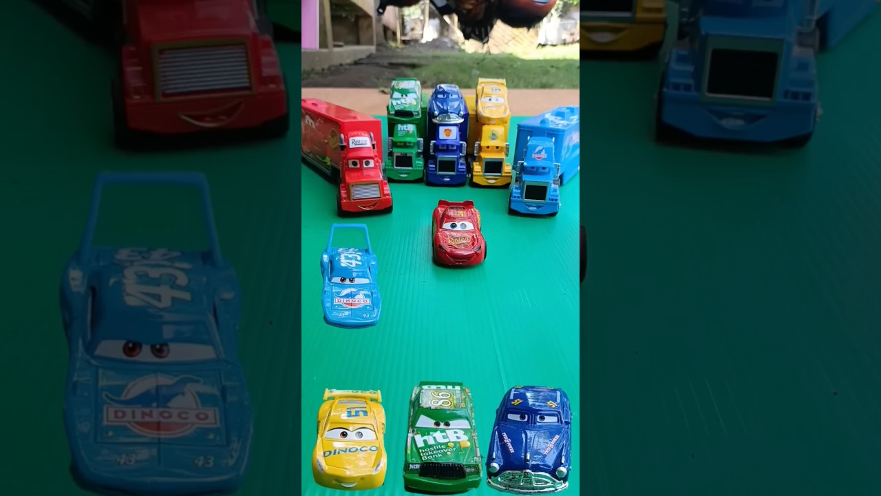 Lightning McQueen Or The King Dinoco? Mcqueen Truck Container 