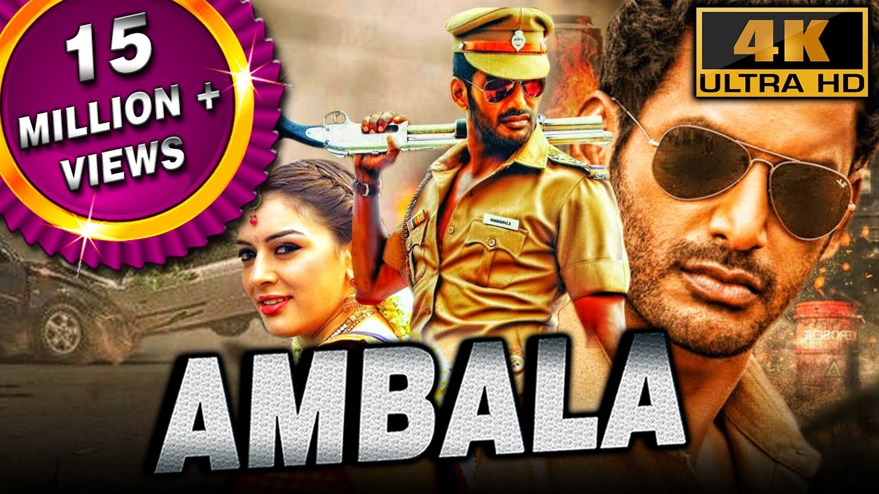 Ambala (4K ULTRA HD) - South Blockbuster Action Comedy Movie | Vishal, Hansika Motwani