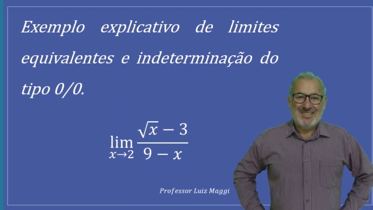 EXEMPLO DE RESOLUÇÃO DE LIMITES EQUIVALENTES EM UMA FUNÇÃO QUE APRESENTA UMA RAZÃO COM UMA RAIZ