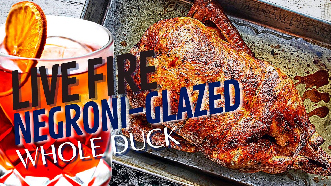 Live Fire Negroni-Glazed Whole Duck | Campside Feast in Northern Michigan