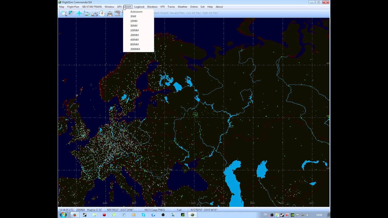 FlightSim Commander 9 (FSC9) - Установка и создание маршрута. Часть 1.