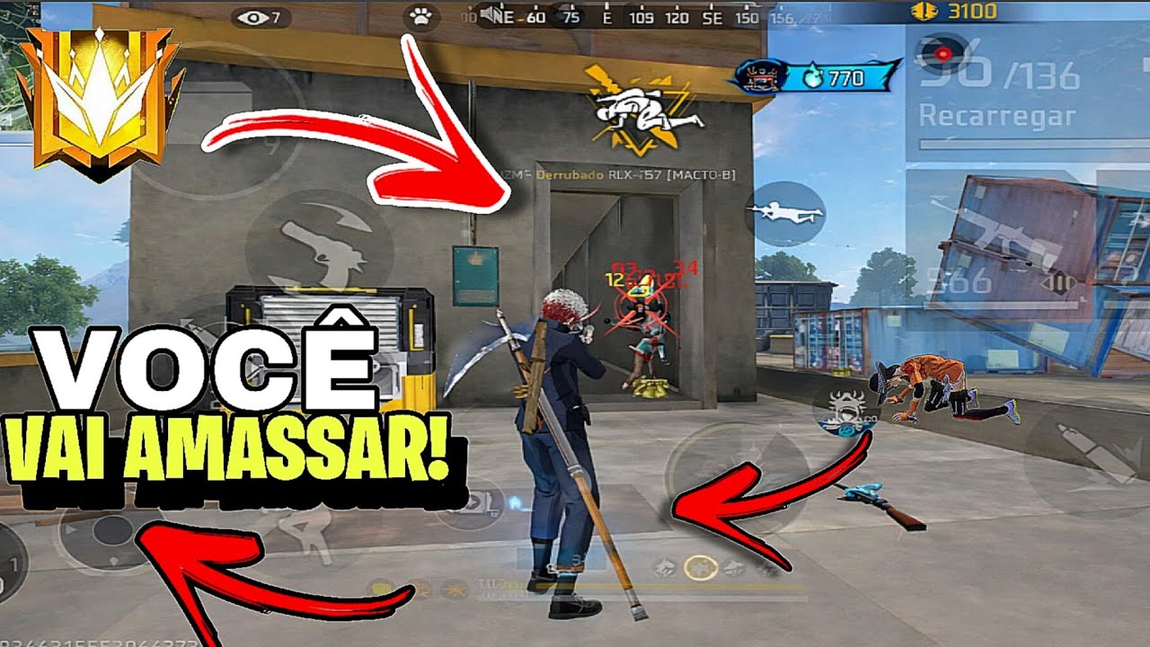 COM ESSAS DICAS VOCÊ VAI AMASSAR GERAL NO SOLO VS SQUAD!! RANQUEADA FREE FIRE!!