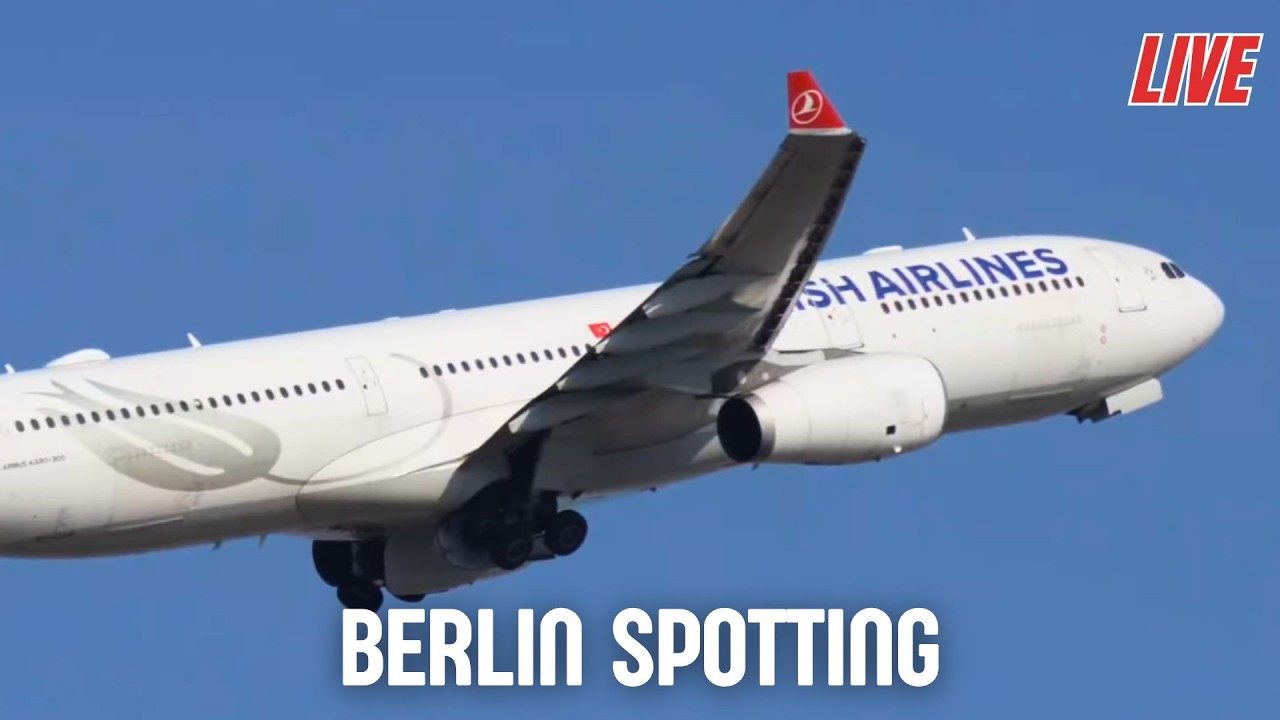 LIVE Berlin Airport Plane Spotting BER, 08.03.2026