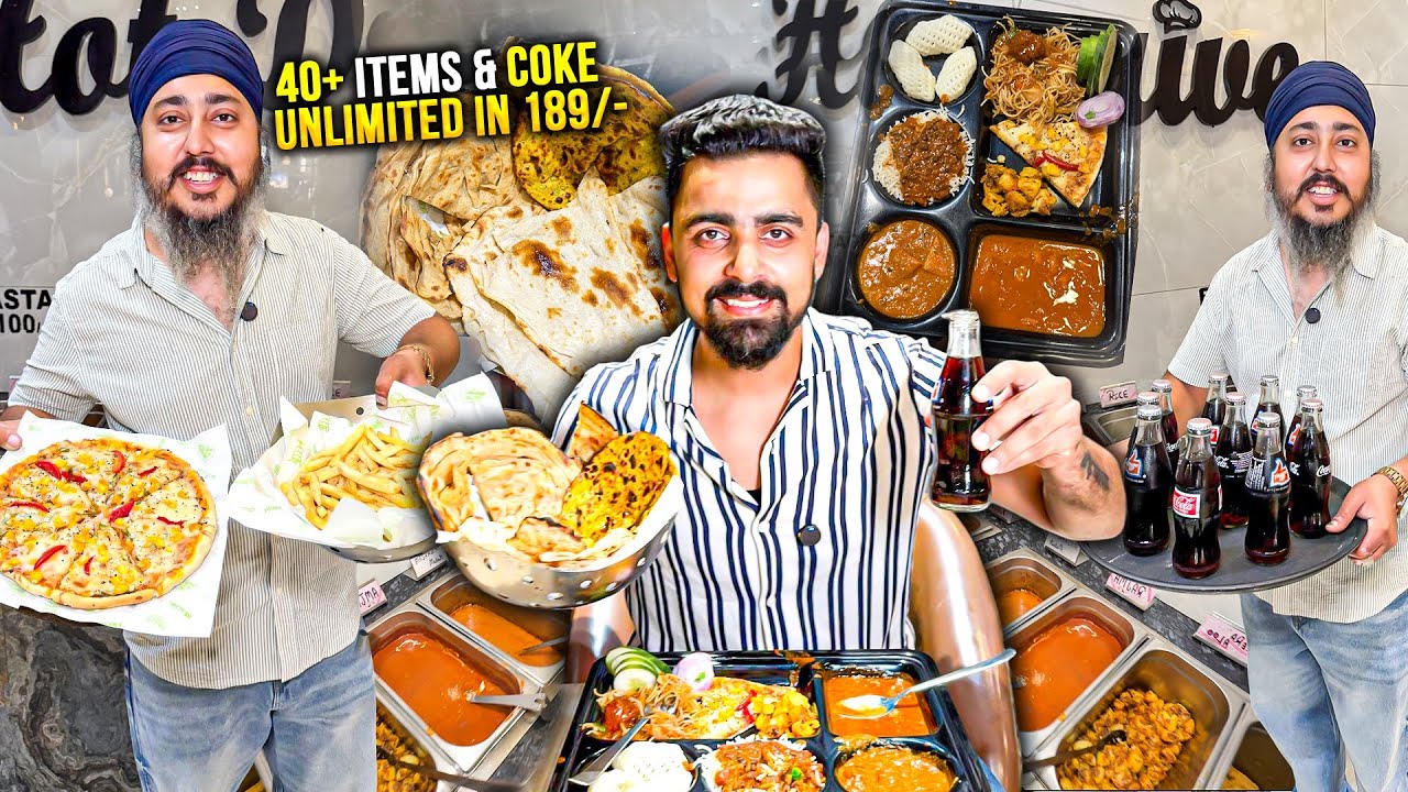189/- Rs Unlimited Buffet | 40+ Items Including Coke | Street Food | Street Food India