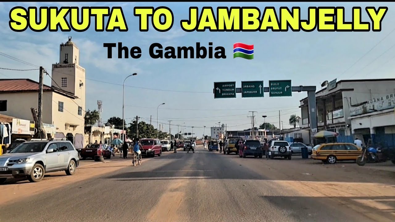 Gambia Straight Drive | Sukuta to Jambanjelly via Jabang Highway New paved Road and old beautiful 