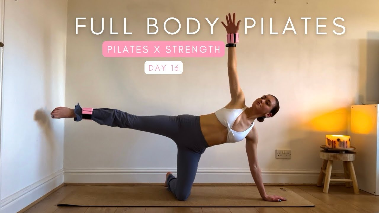 20 MIN FULL BODY PILATES | Pilates x Strength Workout 16 | at home Pilates workout with weights