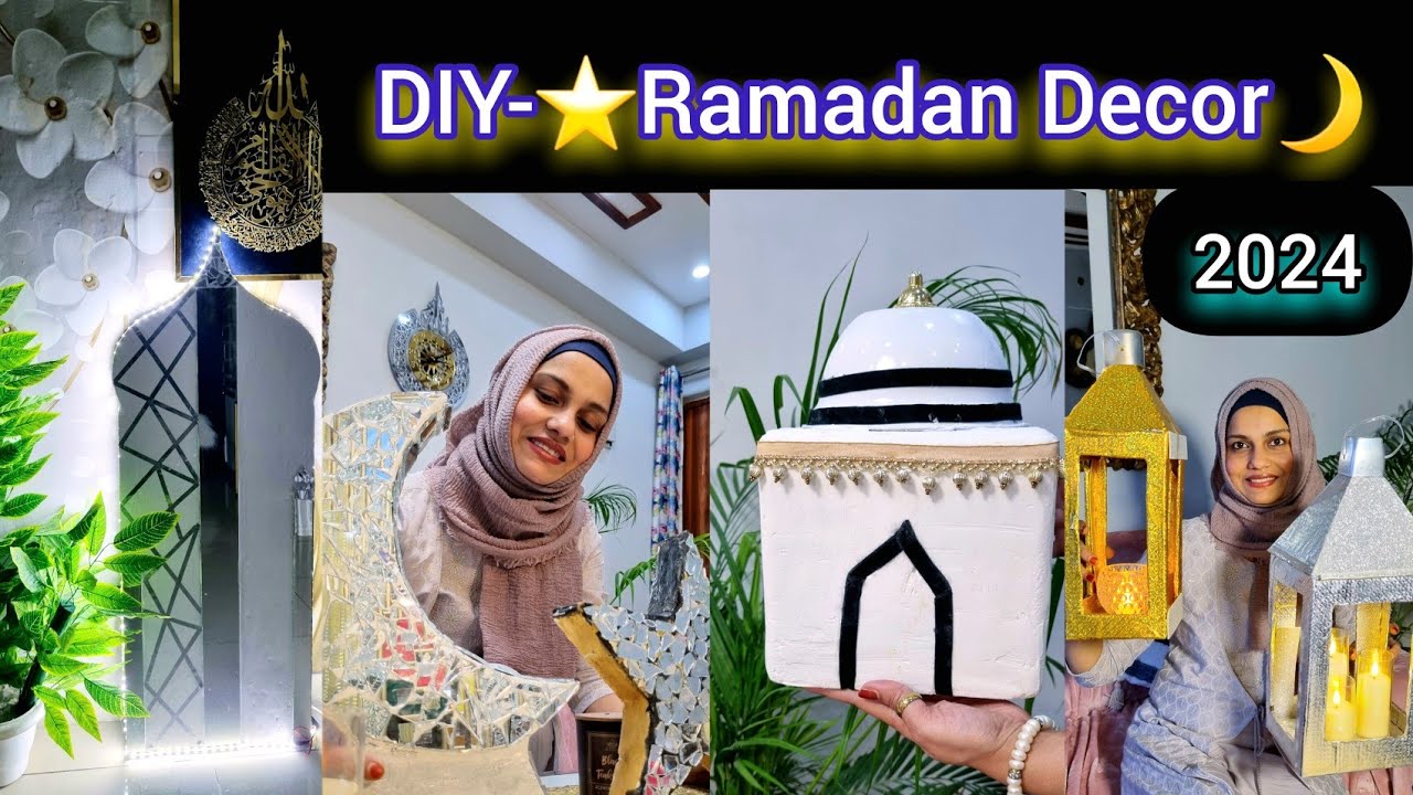Special DIY-🌙Ramadan Home Decor 2024⭐️Ramadan Decoration idea At Home✨️Zero budget and Easy to make.