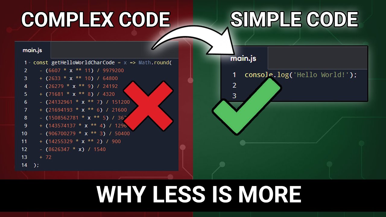 Complex Code vs. Simple Code: Why Less is More