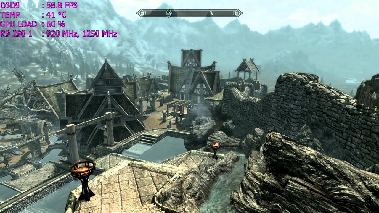 R9 290 Skyrim Demanding Location FPS Test